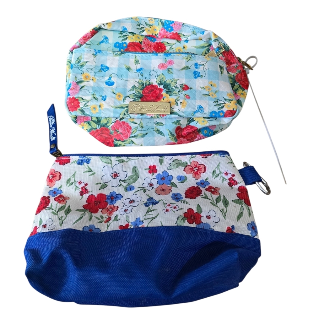 Pioneer Woman Floral Cosmetic Pouches Set Of 2